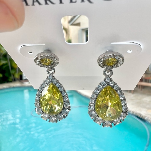 CHARTER CLUB Pavè & Stone Drop Crystal Earrings - Picture 6 of 10